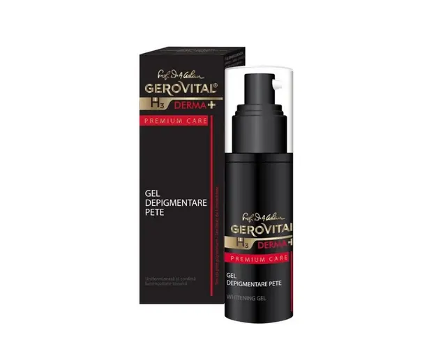 Gel depigmentare pete H3 Derma+ Premium Care, 30 ml, Gerovital