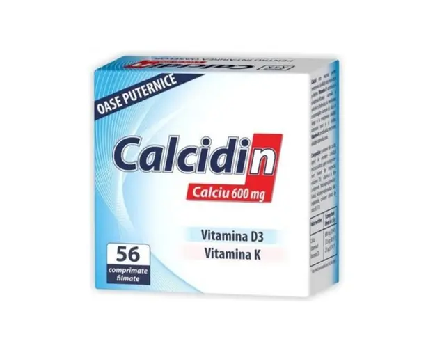 Calcidin 600mg, 56 + 14 comprimate, Zdrovit