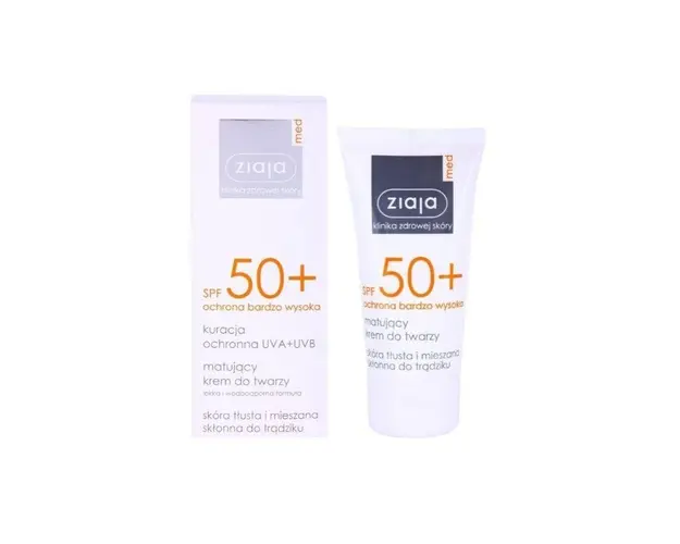 ZIAJA Med -Crema matifianta fotoprotectoare SPF50 pentru ten gras, 50 ml