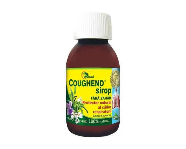 Coughend Sirop fara zahar, 100 ml, Ayurmed