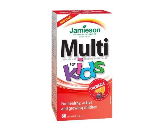 Multi Kid cu fier, 60 tablete masticabile, Jamieson 