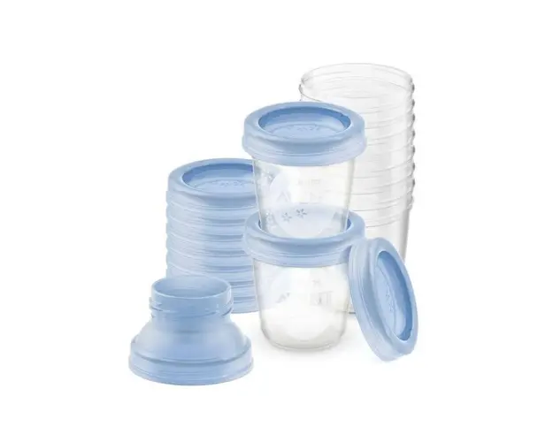 Avent recipiente stocare lapte matern, 10 bucati SCF618/10