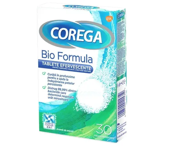Corega Tabs bioformula, 30 comprimate