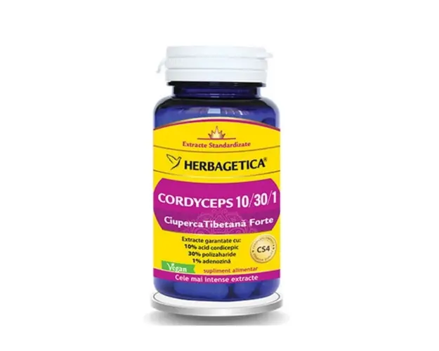 Cordyceps 10/30/1, 30 capsule, Herbagetica