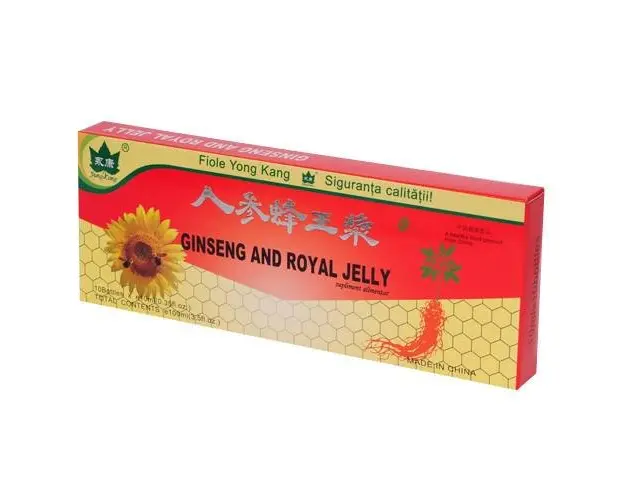 Yong Kang Ginseng + Royal Jelly 10 fiole, 10 ml