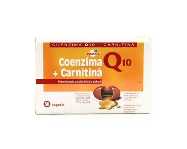Walmark Coenzima Q10 + Carnitina, 30 capsule
