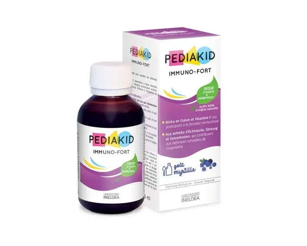 Pediakid Immuno-Fort sirop cu gust de afine, 125 ml