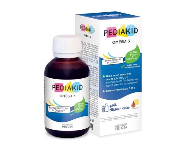 Sirop pentru copii Omega 3 si Vitamina A,C,D,E, 125 ml, Pediakid
