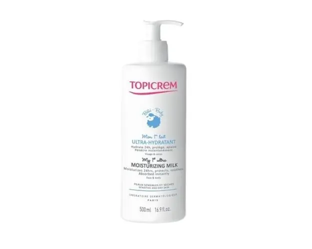 TOPICREM BABY Lapte hidratant fata si corp, 500 ml