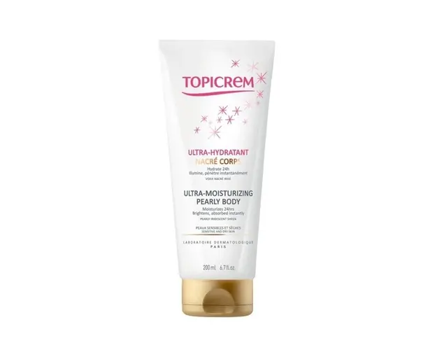 TOPICREM Lapte corp ultra-hidratant pearly, 200 ml