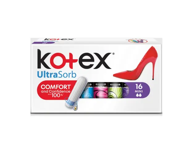 Kotex Tampoane interne Mini UltraSorb, 16 bucati