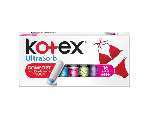 Kotex Tampoane interne Super UltraSorb, 16 bucati