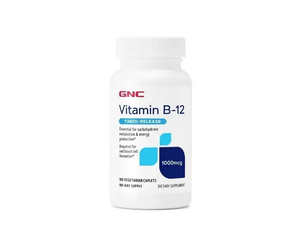 GNC Vitamin B-12 1000 mcg, Vitamina B-12, 90 tablete