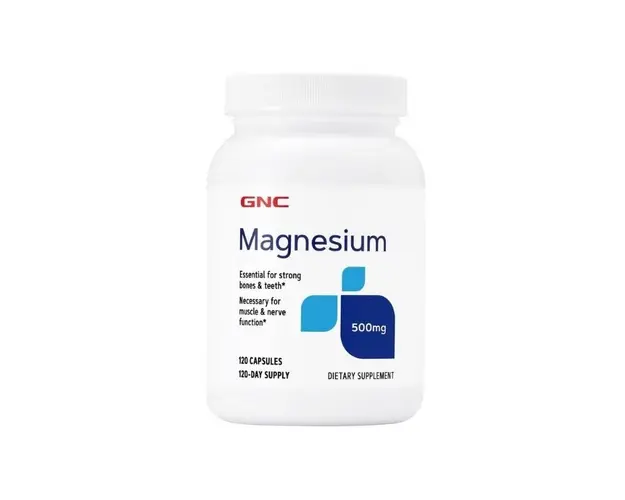 GNC Magneziu 500 mg, 120 capsule
