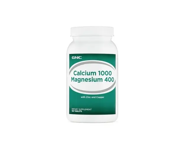 GNC Calciu 1000mg+ Magneziu 400mg, 180 tablete