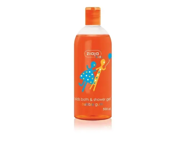 ZIAJA Kids gel de dus si spumant cu aroma de guma, 500 ml