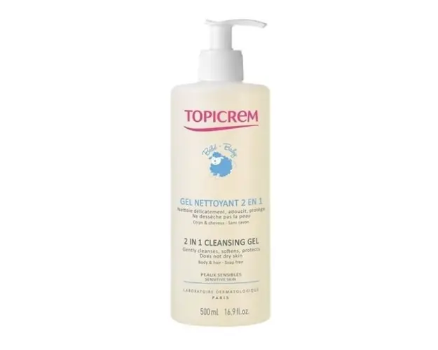TOPICREM BABY Gel curatare 2 in 1, 500 ml
