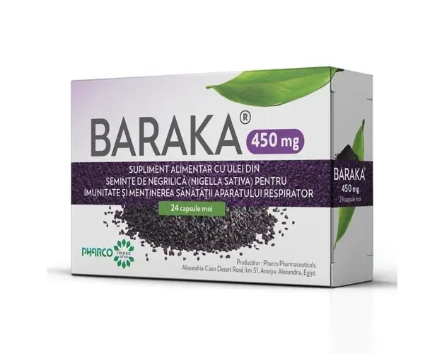 Baraka 450 mg, 24 capsule moi, Pharco