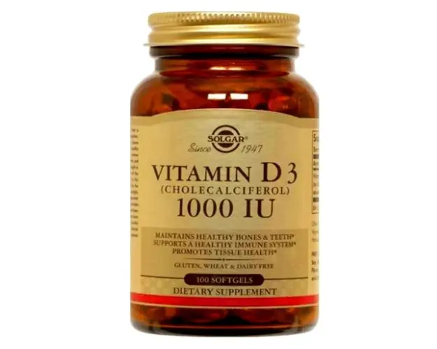 Solgar Vitamin D3 1000UI, 100 tablete masticabile