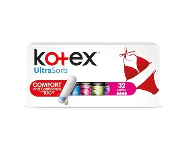 Kotex Tampoane interne Super UltraSorb, 32 bucati