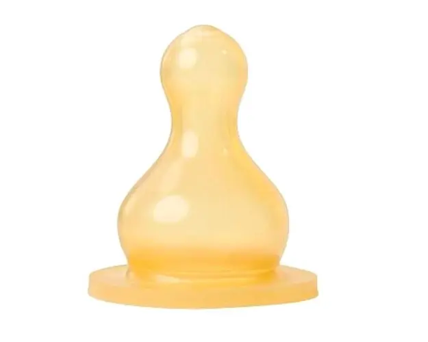 BabyN14302 Tetina latex rotunda lapte, 2 bucati