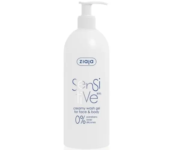ZIAJA Sensitive-Gel crema curatare fata si corp, 400 ml