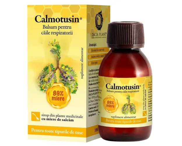 DACIA PLANT Calmotusin Sirop cu Miere, 100 ml
