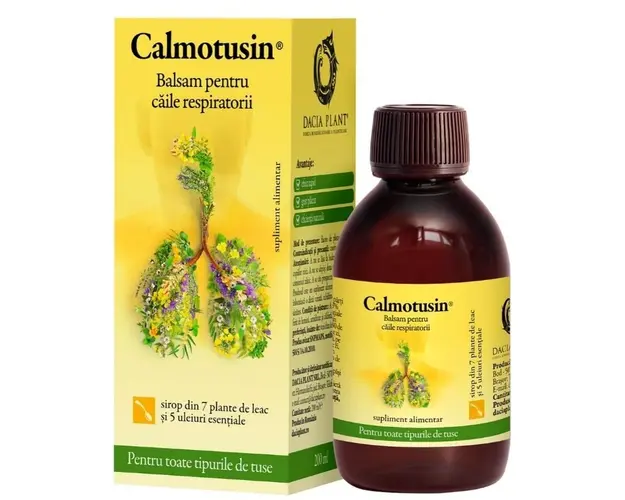 Dacia Plant Calmotusin sirop- pentru calmarea tusei, 200 ml