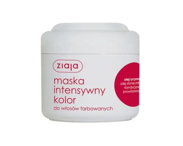 ZIAJA Masca de par cu ulei de ricin pentru par vopsit, 200 ml