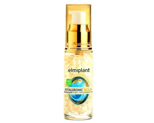 Serum pentru fata, Hyaluronic Gold, 30 ml, Elmiplant 
