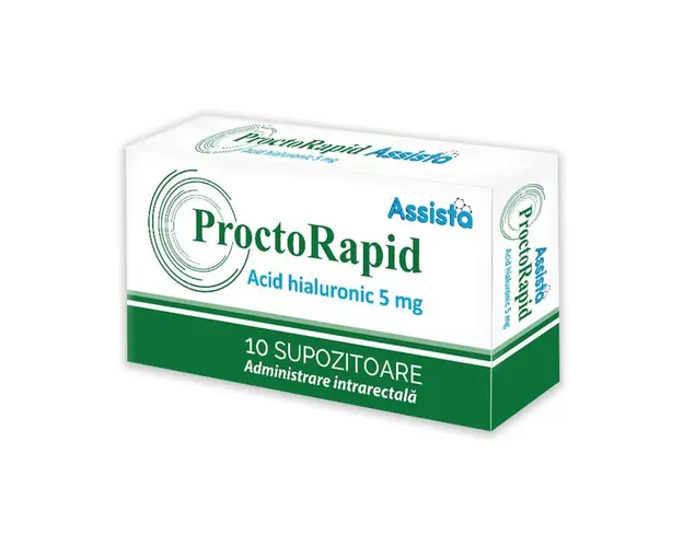 Assista ProctoRapid, 10 supozitoare