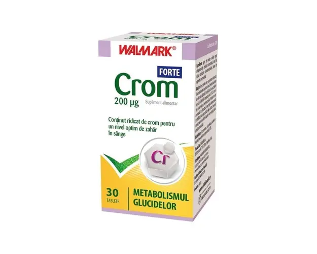 Walmark Crom Forte 200mg, 30 comprimate