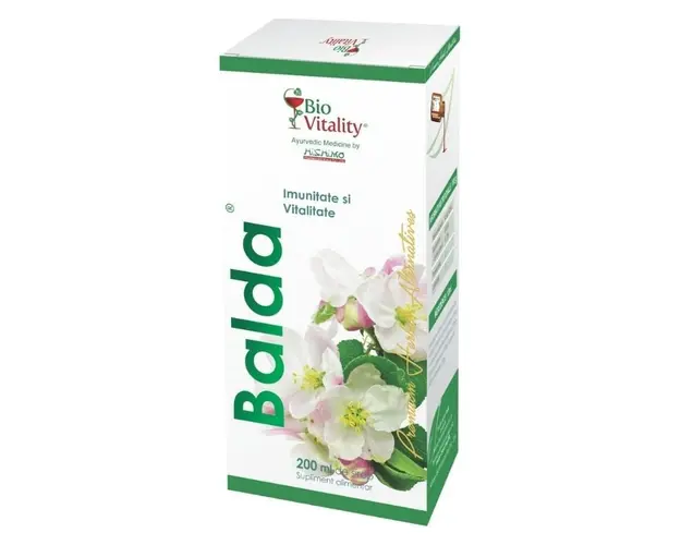 Bio Vitality Balda sirop pentru imunitate si vitalitate, 200 ml