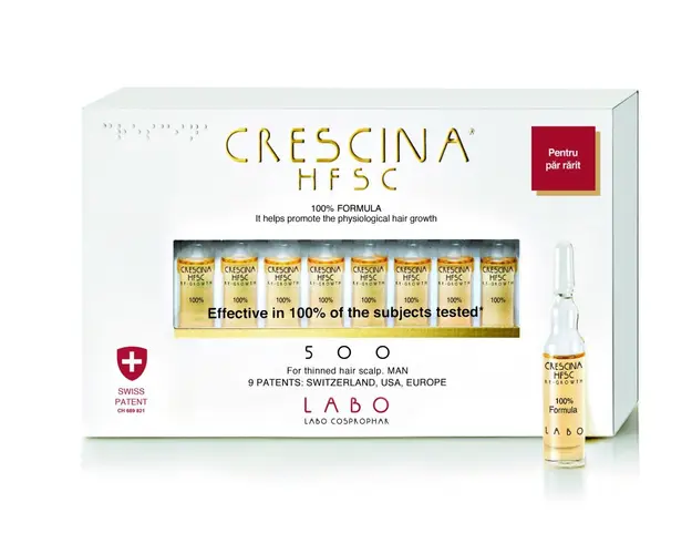 Labo Crescina HFSC 100% 500* pentru barbati, 20 fiole