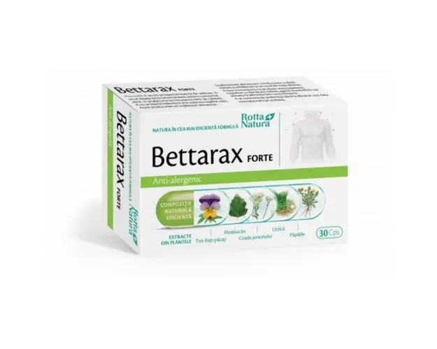 Bettarax forte, 30 capsule, Rotta Natura, combaterea alergiilor