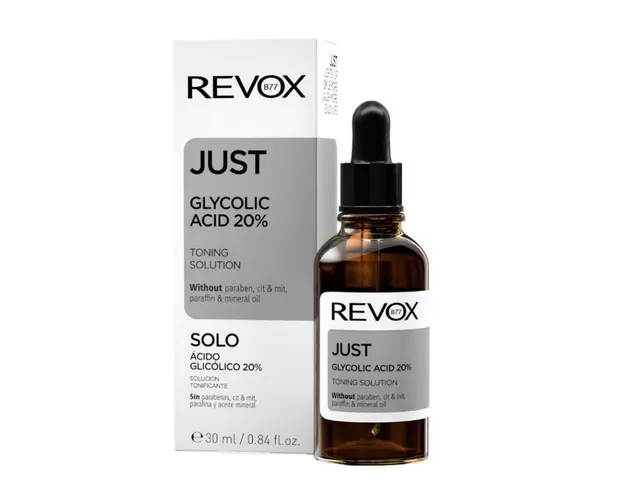 Revox Just Acid Glycolic 20% solutie tonica, 30ml