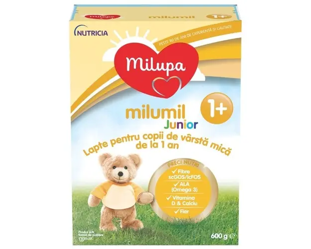 Lapte praf, Milupa Milumil Junior, 600 g, de la 1 an