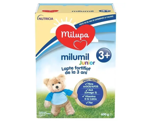 Lapte praf Milupa Milumil Junior, 600 g, de la 3 ani