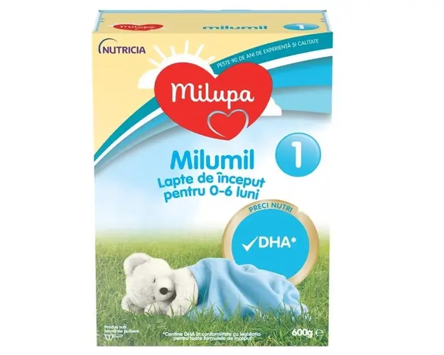 Lapte Praf Milupa Milumil 1, 600g, de la 0-6 luni