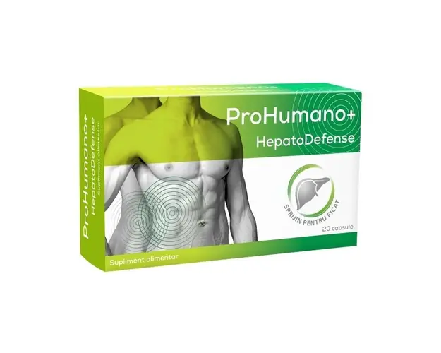 ProHumano+ HepatoDefense, Sprijin pentru ficat, 20 capsule