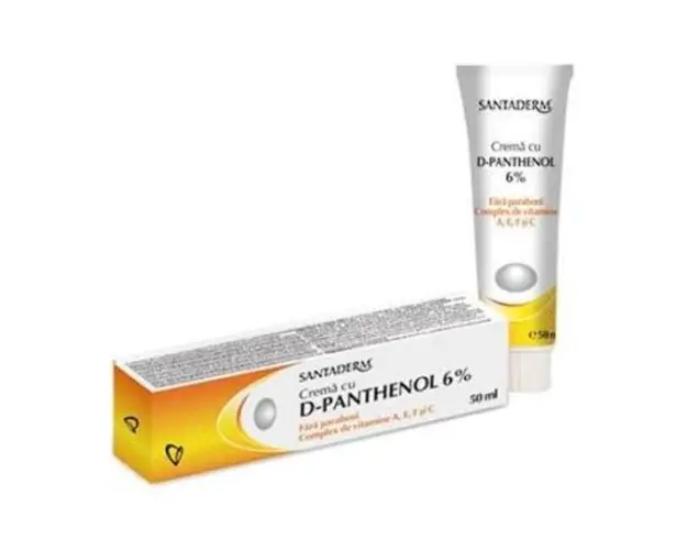 Crema Panthenol Forte 6% Santaderm, 50 ml, Viva Pharma