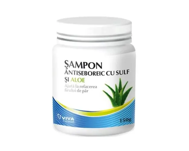 Viva Pharma Sampon antiseboreic sulf si aloe, 150 g