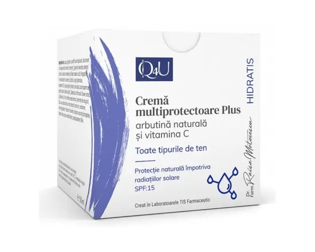 TIS Q4U Crema multiprotectoare Plus SPF 15, 50 ml