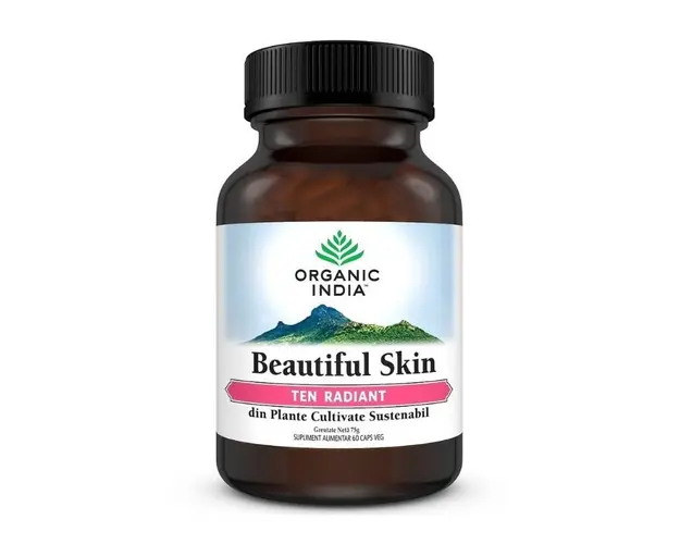 ORGANIC INDIA Beautiful Skin Ten Radiant, 60 capsule