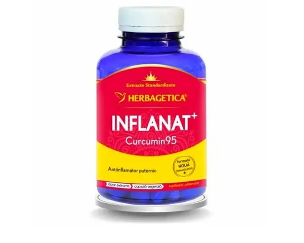 HERBAGETICA Inflanat + Curcumin 95, 120 capsule