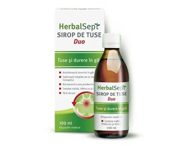 HerbalSept DUO sirop, 100 ml