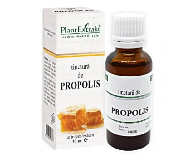 PLE Tinctura de propolis, actiune antimicrobiana, 30 ml
