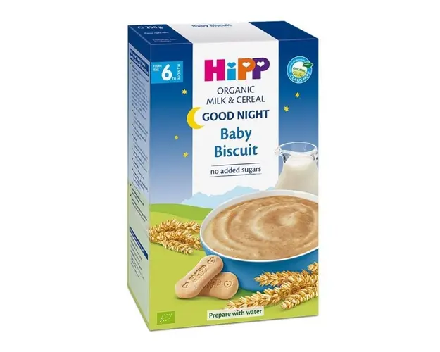 Hipp Cereale Noapte-Buna Lapte si Cereale cu Biscuitul Copilului, 250g