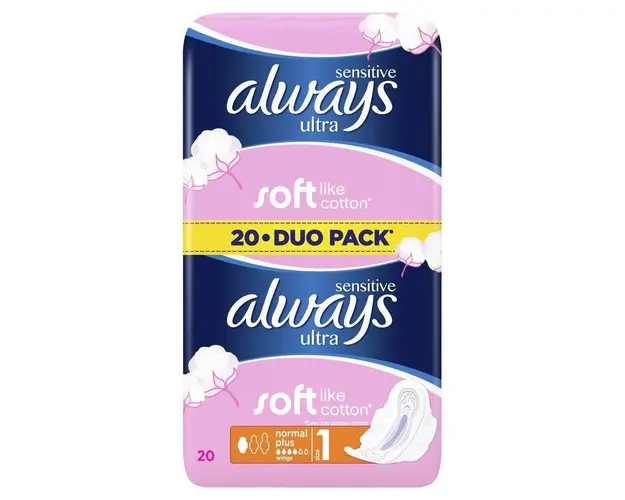 ALWAYS Sensitive duo pack Ultra Plus, 20 bucati