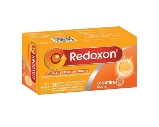 Redoxon vitamina C 1000 mg aroma de portocale, 30 comprimate efervescente